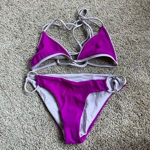 PACSUN purple reversible swimsuit